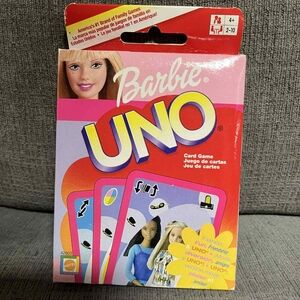 Mattel Barbie UNO Card Game - Pink and Yellow